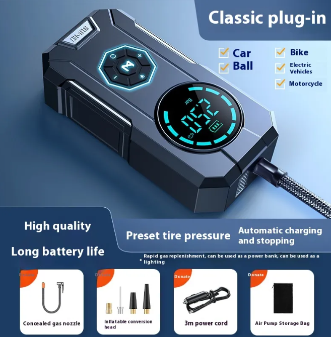 Wireless Portable Car Tire Air Inflator